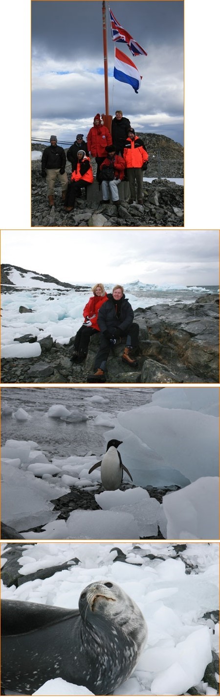 Máxima en Alexanders eerste dag op Antarctica
