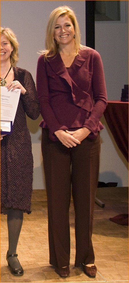 Prinses Máxima op 8 december 2008