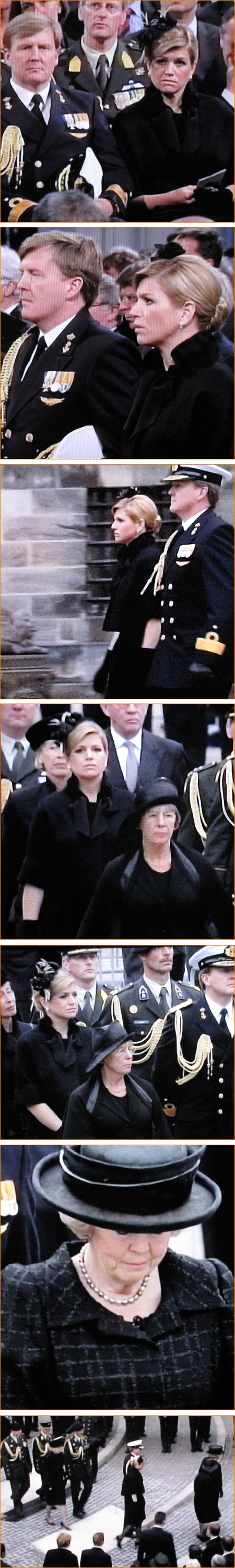 Koningin Beatrix, Prins Willem-Alexander en Prinses Máxima bij Dodenherdenking