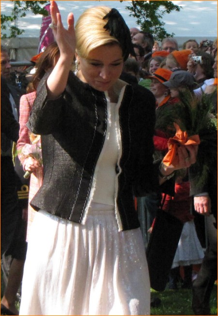 Prinses Máxima tijdens Koninginnedag toen het nog leuk was..