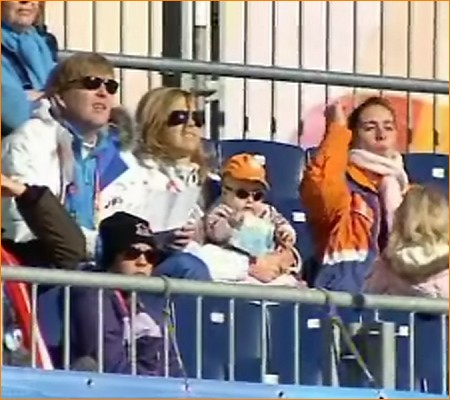 Prinselijk gezin bij Olympische Spelen 2006