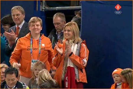 Sven Kramer wint goud, ook kroonprinselijk gezin is blij!