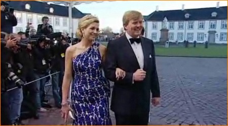Prins Willem-Alexander met Prinses Máxima
