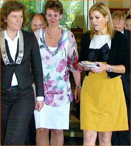 Prinses Máxima droeg hetzelfde jurkje als Prinses Alexandra van Luxemburg die dag droeg