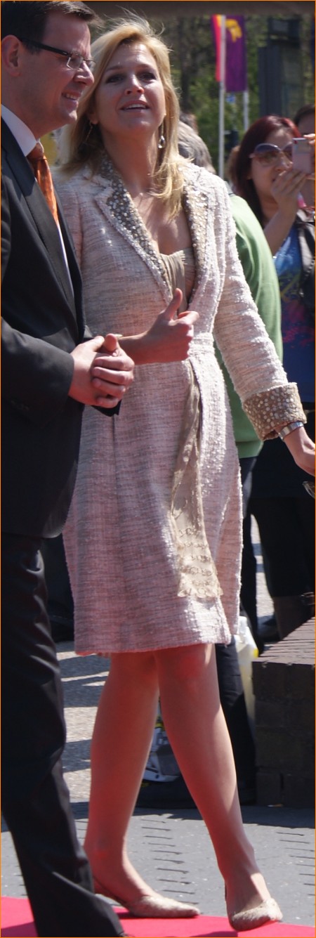 Prinses Máxima op 27 april 2010 bij Madurodam