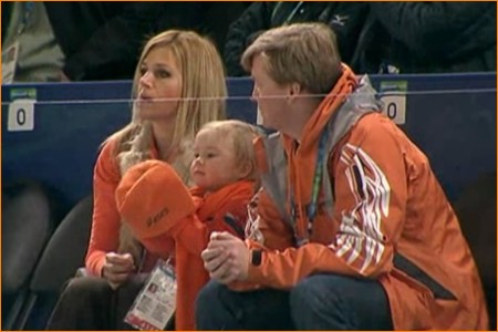 Willem-Alexander, Máxima en Ariane op de negende dag