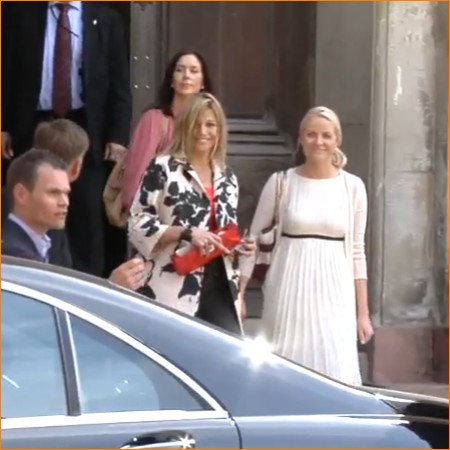Deense Prinses Mary, Prinses Máxima en Noorse Prinses Mette-Marit. De moeders van de bruidskinderen