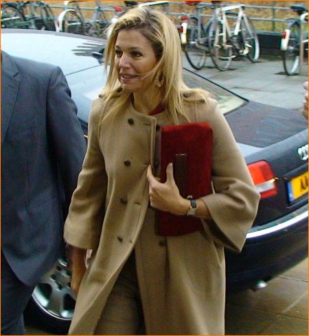 Prinses Máxima in Amsterdam